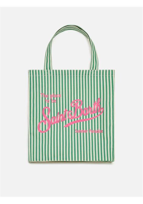Borsa in cotone con logo SAINT BARTH | EBAG001 ESSENTIAL BAG01462H STRIPES 57